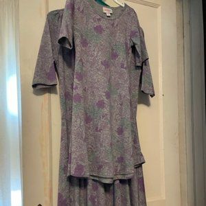 LuLaRoe Mom & Me Nicole & Adeline Combination Matching Dresses Sizes 8 and M